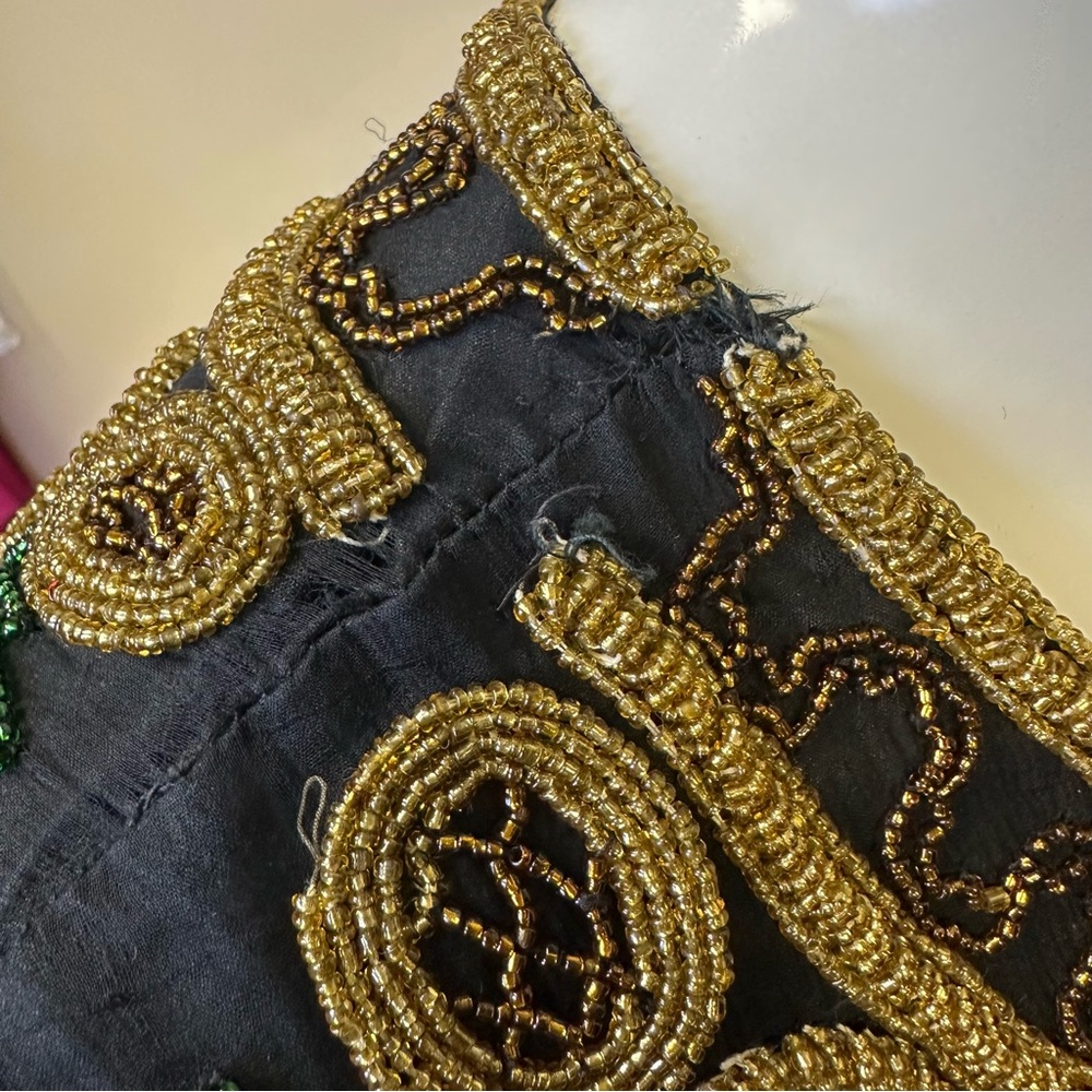 Vintage Heavily Beaded Sequin Cardigan Formal Jacket Large - Picture 6 of 13
